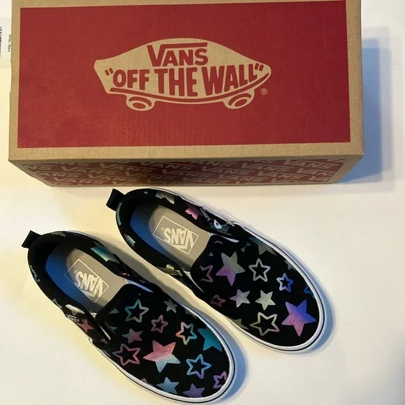 Vans Black and Blue Sneakers - Picture 1 of 5